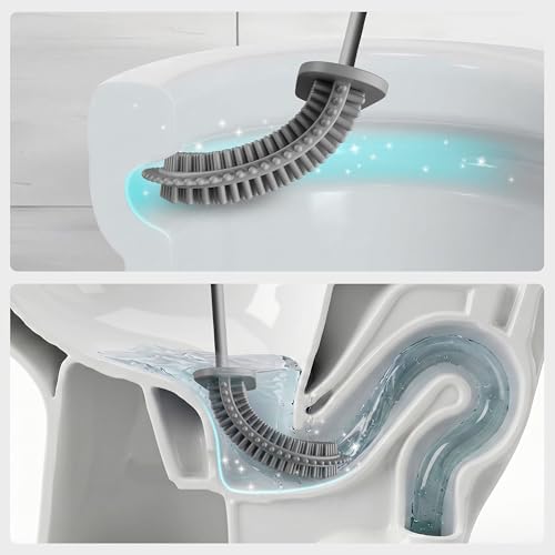 Modern Minimalist Silicone Toilet Brushes & Holders - Image 3