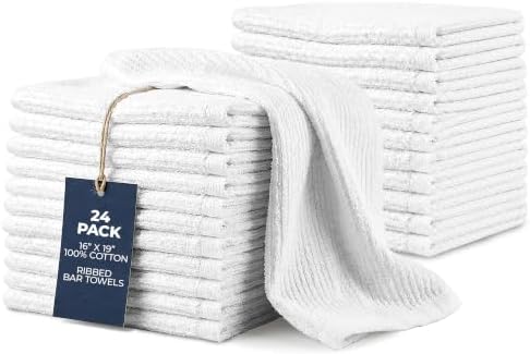 Avalon Towels Ribbed Bar Mop Towels by AvalonTowels