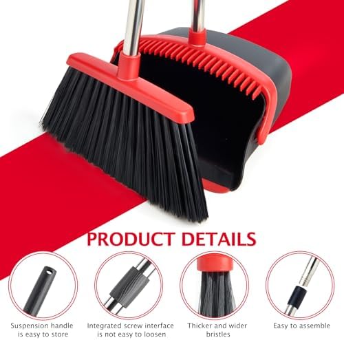 2-Pack Broom and Dustpan Combo Set - Image 6