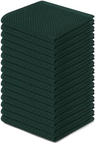 Homaxy 100% Cotton Waffle Weave Kitchen Dish Cloths 15-Pack by Homaxy