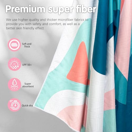 2 Pack Microfiber Beach Towel - Image 3