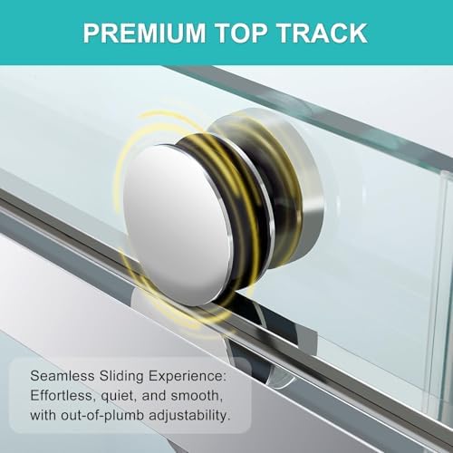 Framed Shower Door, Brushed Nickel - Image 6