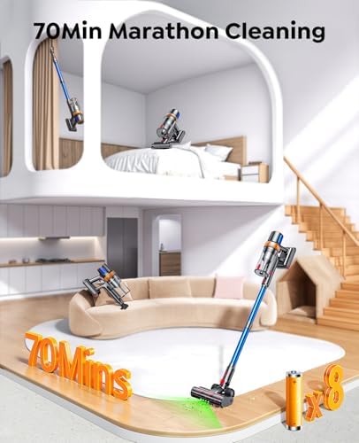 Cordless Vacuum Cleaner, 650W 55KPA 70Mins Vacuum Cleaners - Image 3