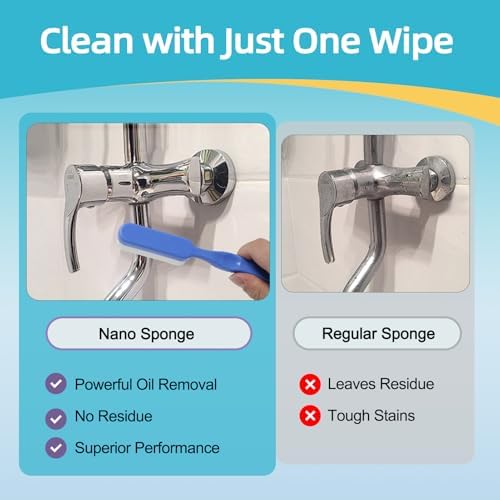 Magic Sponge Brush Set, 39 Melamine Refills and 2 Long Handles - Image 6