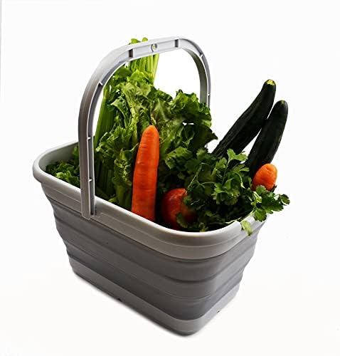 SAMMART 12L Collapsible Rectangular Handy Bucket/Multiuse Foldable Water Pail - Image 7