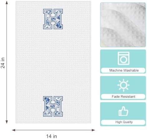 Chinoiserie Initial Kitchen Towels, Personalized Kitchen Towels, Personalized - Image 6