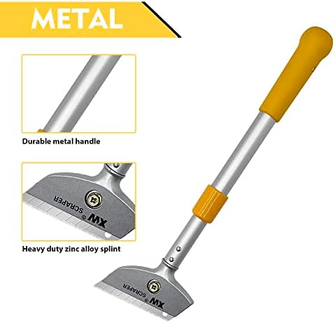 XW Razor Blade Scraper with Adjustable Handle, Extra 10 PCS Blades Included - Image 2