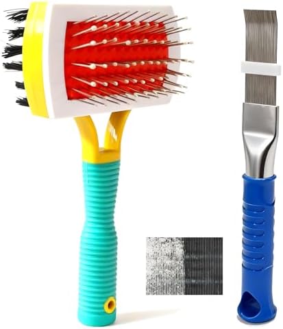 2 Pcs AC Fin Comb Straightener & Coil Cleaner Brush Kit by Jakaphoric