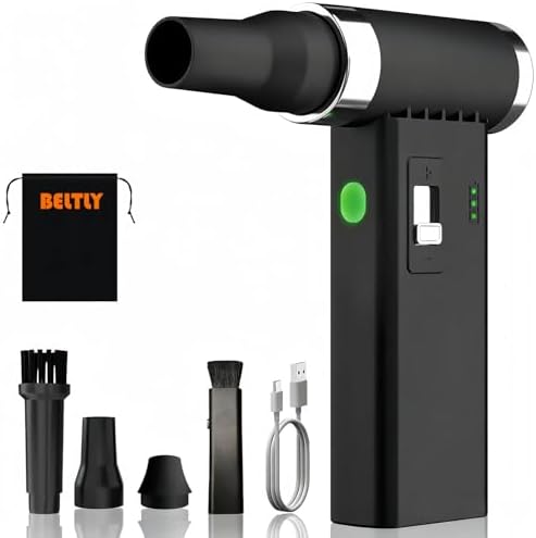 FT03 Compressed Air Duster, 1-100 Stepless Speed Adjustable by BELTLYAirDusterCarVacuum
