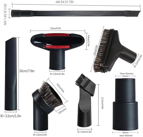 Alrens 8 Pcs Universal Vacuum Attachments Brushes - Image 2
