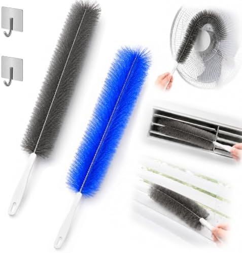 Bendable Microfiber Head, Reusable Dust Remover Fan Cleaning Brush by Unknown