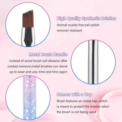 3Pcs Nail Clean Up Brushes, Nail Brushes - Image 3