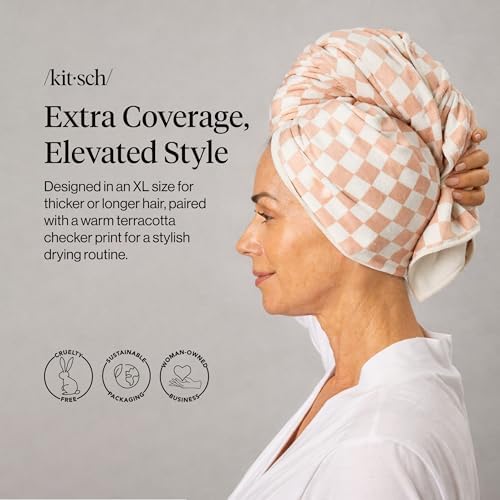 Kitsch XL Microfiber Hair Towel Wrap - Image 2