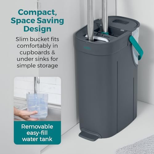 Tower Flat Mop and Bucket Set - Image 4