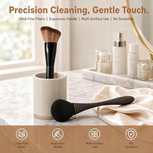 2 Pack Exquisite Dusting Brush Kit, Small Feather Duster Brushes, Car Detailing - Image 3
