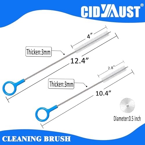 Heavy-Duty 12inch Long Straw Cleaner Brush Set 6 Pack Reusable - Image 2