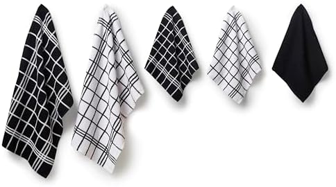 Encasa XO Kitchen Towels, Absorbent Cotton Cloths 12"x12" - Image 2
