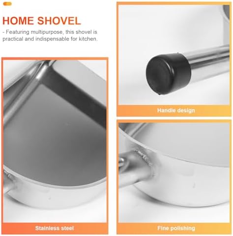 Steel Thickened Shovel Dustpan Handheld Stainless Black Garbage - Image 7