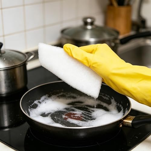24 PCS White Scour Pads Non Scratch Non Woven Multipurpose Abrasive Scrubber - Image 6