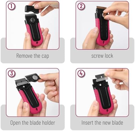 Bates- Razor Blade Scraper, Locking Razor Scraper Set - Image 4