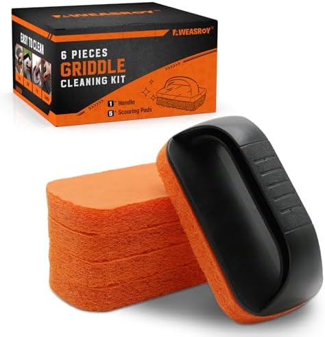 Griddle Cleaning Kit for Blackstone, Non-Scratch Scouring Pads for Kitchen by AWEASROY