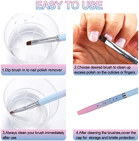 2Pcs Nail Clean Up Brushes, Nail Brushes - Image 6