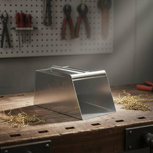 Almencla Stainless Steel Dustpan Heavy Duty Cleaning Tool Metal Debris Remover - Image 6