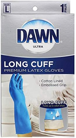 Dawn Large Reusable Latex Gloves, Long Cuff by Dawn