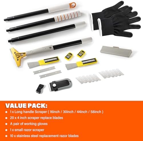 Gomake 4" Wide Razor Blade Scraper Tool - Image 2