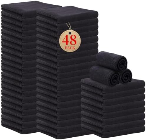 Microfiber Salon Towels 48 Pack, 16 x 28 Inch, Highly Absorbent Hair Towels by Unknown