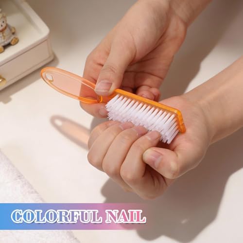 Patelai 100 Pieces Handle Grip Nail Brush Bulk - Image 4