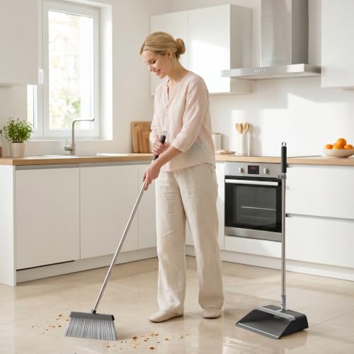 JOYMOOP Black Broom and Dustpan Set - Image 4