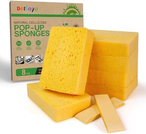 8-Count Pop Up Cellulose Sponges by Derloyo