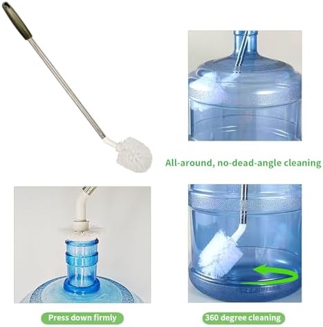2-Pack Bucket Brush, Kettle Brush, Cleaning Extra Long Bottles, Gallon Jug - Image 3