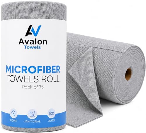 Avalon Towels Microfiber Cleaning Cloth Roll by AvalonTowels