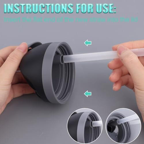 12PCS Replacement Straws for Owala Water Bottle 24 oz 32 oz Accessories - Image 5