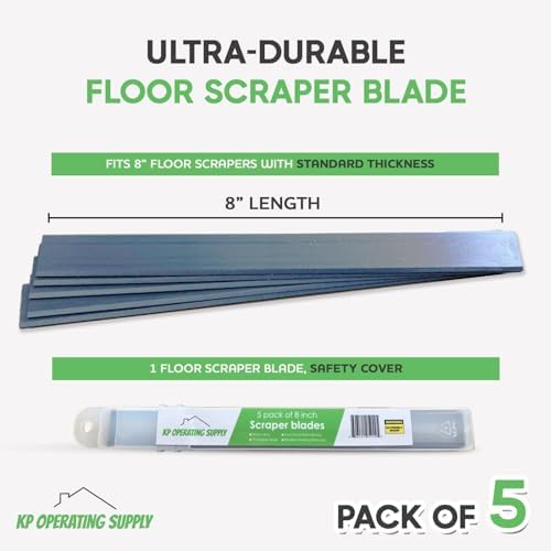 8-Inch Floor Scraper Blades, 5 Pack Replacement - Image 5