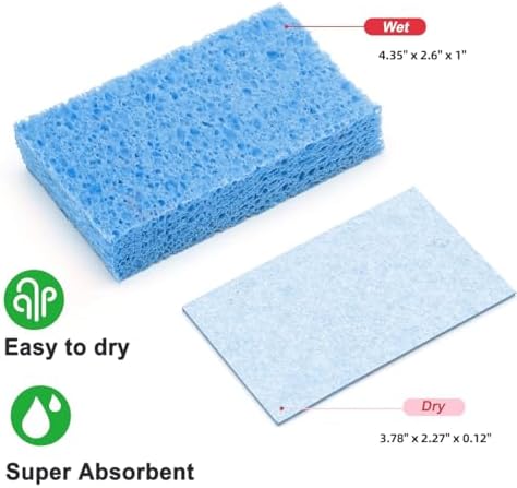 6 - Pack Non-Scratch Scrub Sponges - Sponges - Image 2