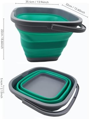 SAMMART 11L Collapsible Rectangular Handy Bucket - Image 2