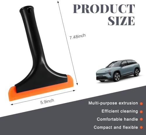 Wevdn Small Silicone Window Squeegee, Car Windshield Silicone Squeegee - Image 2