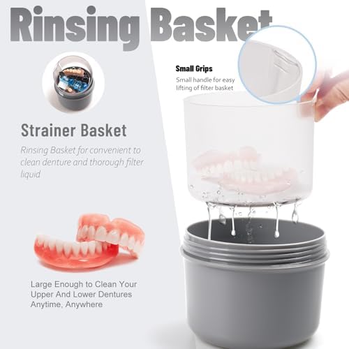 Leak Proof Travel Denture Bath Case - Image 3