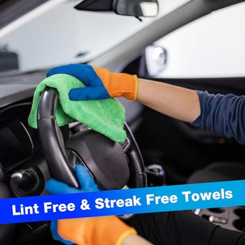 Nuenen Car Microfiber Clean Cloths, 16 x 16 Inch - Image 5