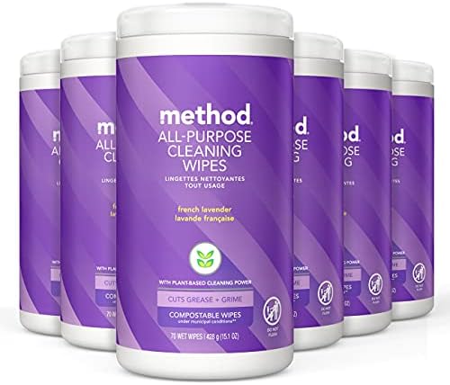 method All-Purpose Cleaning Wipes, French Lavender, 6 Pack by method