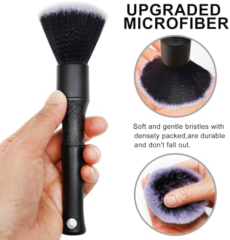 2 Microfiber Detailing Brushes, Car Interior Detailing Brush - Image 3