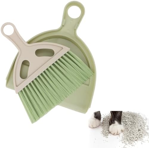 1 Pcs Mini Broom and Dustpan Set Small Whisk Broom Hand Held by Brosay