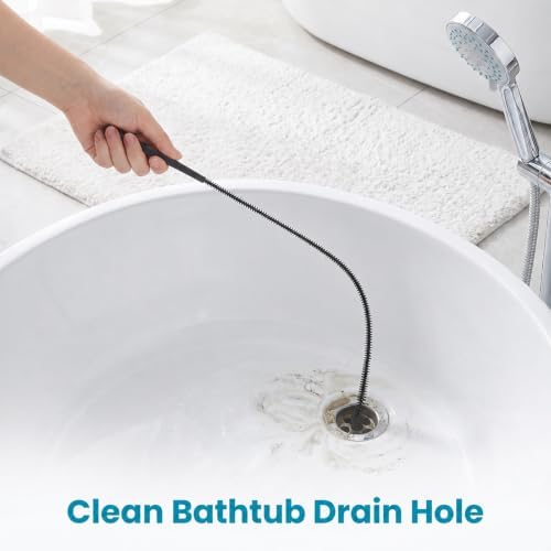 2 Pack Drain Cleaning Brush, 23.6'' drain Cleaner Brush Tool - Image 4