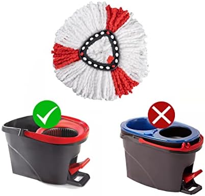 Matthew Cleaning 6Pack Red Microfiber Spin Mop Replacement Head Compatible - Image 4