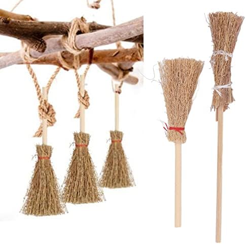 Bamboo Witch Mini Brooms, Cosplay & Party Decorations - Image 3