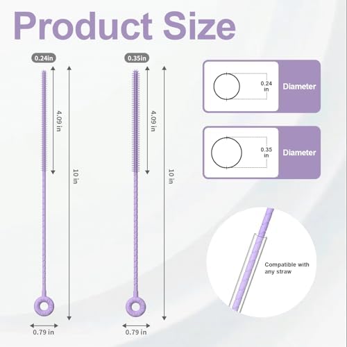 YOTIME Silicone Straw Cleaner Brush - Image 2