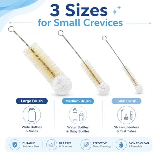 Multi-Use Bendable Bottle Brush Set - Image 7